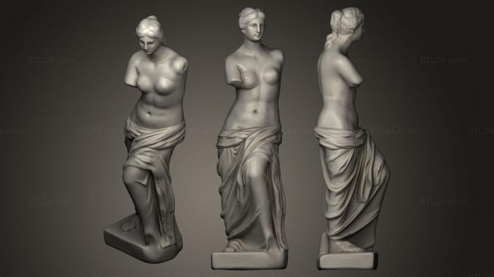 Статуи античные и исторические (Венера Милосская, STKA_1065) 3D модель для ЧПУ станка